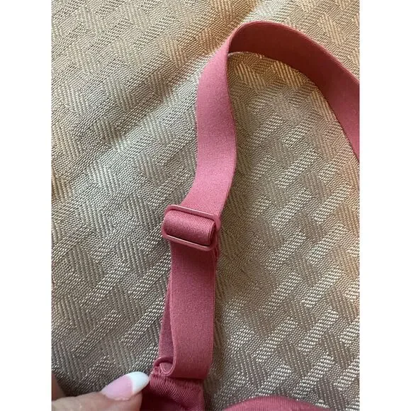 adidas Women's Aeroimpact Light Support Sports Bra 2XL Pink/Red - Picture 7 of 9